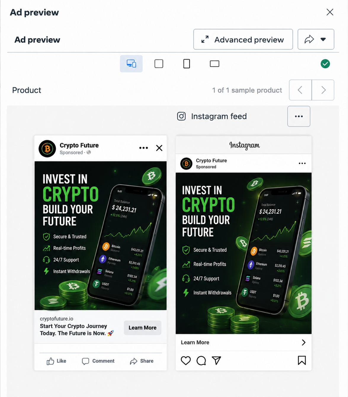 Crypto Leads Campaign